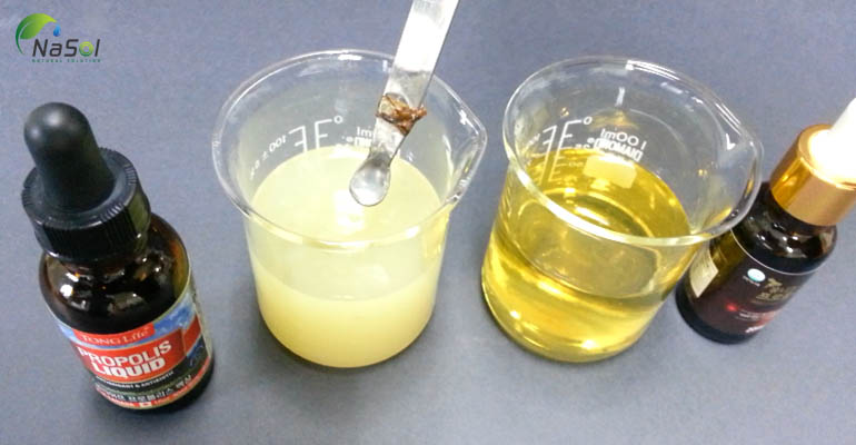 keo ong dạng lỏng hòa tan trong nước